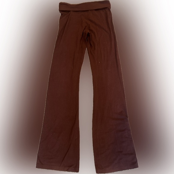 Extra Long Chocolate Flared Pants with Grommet Detail | S, Long EUC - Picture 3 of 11
